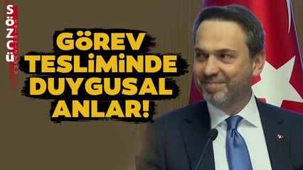 Yeni Bakan Alparslan Bayraktar Görevi Devralırken Duygusal Anlar Yaşadı!