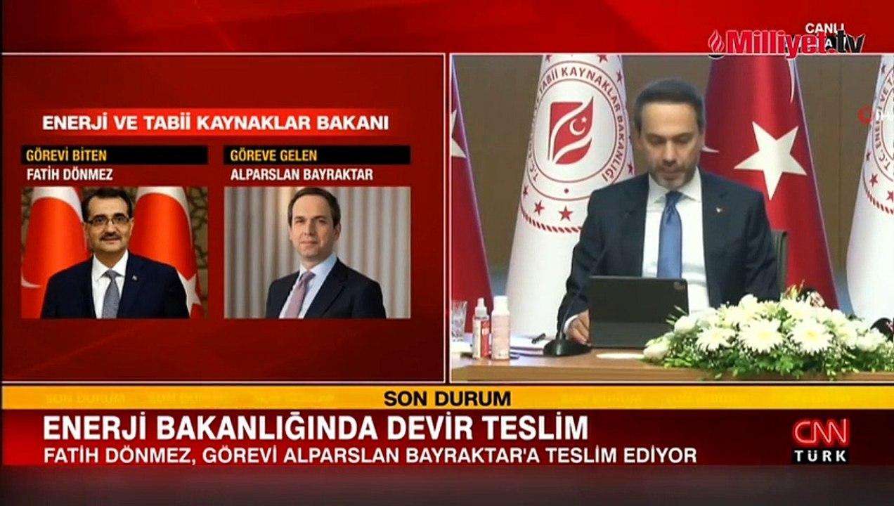 Enerji Bakanlığı'nda devir teslim töreni! Alparslan Bayraktar görevi devraldı