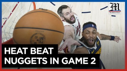 Heat roar back in the 4th quarter, beat Nuggets 111-108 in Game 2 of NBA Finals