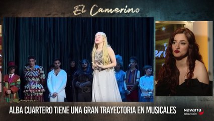 La actriz navarra Alba Cuartero protagoniza "El tiempo entre costuras: el musical"
