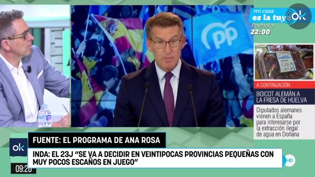 Inda: el 23J se va a decidir en veintipocas provincias pequeñas con muy pocos escaños en juego