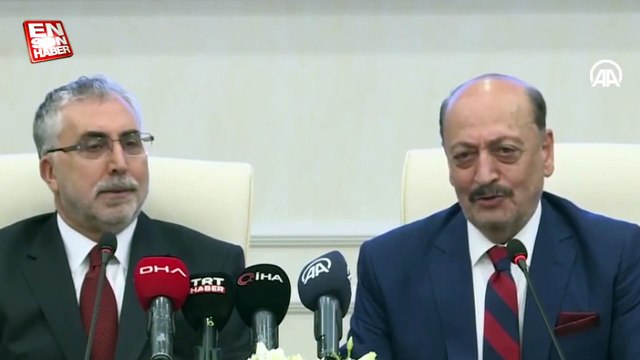 Vedat Işıkhan Çalışma ve Güvenlik Bakanlığı görevini Vedat Bilgin'den devraldı
