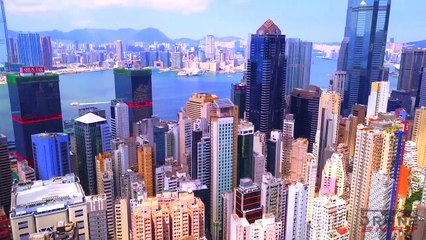 Hong Kong, China   - by drone [4K]