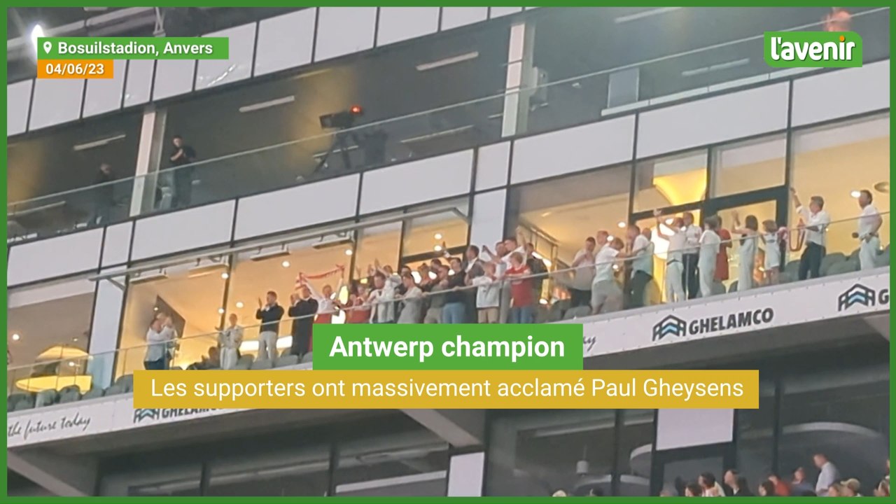 Les supporters ont massivement acclamé Paul Gheysens