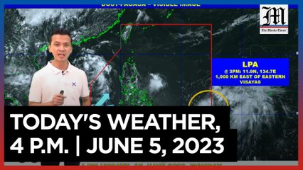 Today's Weather, 4 P.M. | June 5, 2023