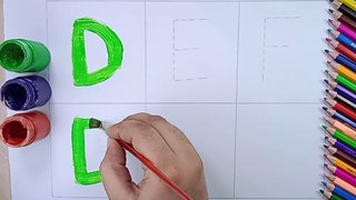 HOW TO LEARN AND WRITE ALPHABETS  /KIDS CARTOON /COLOURS NAME /ABC /LETTERS /STARS SCHOOLING