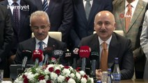 Ulaştırma ve Altyapı Bakanı Karaismailoğlu görevini Abdülkadir Uraloğlu'na devretti