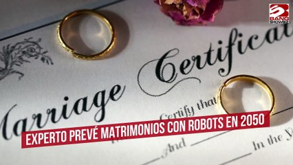 Experto prevé matrimonios con robots en 2050