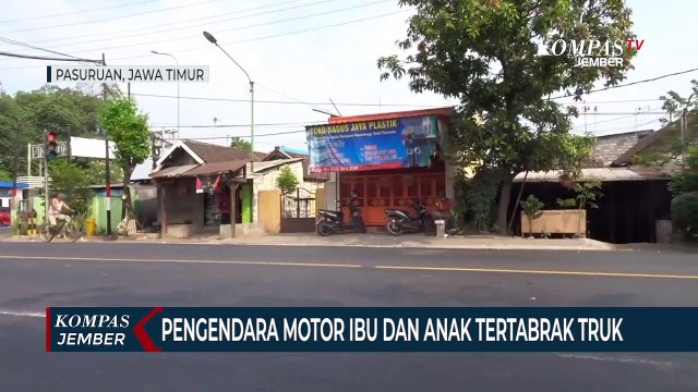Pengendara Motor Ibu Dan Anak Tertabrak Truk, Sang Ibu Tewas