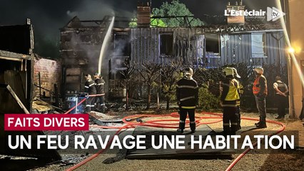 Incendie en pleine nuit à La Chapelle-Saint-Luc