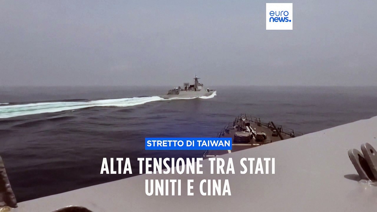 Stati Uniti e Cina si accusano a vicenda di un "incidente" tra navi nello Stretto di Taiwan