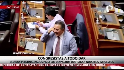 ¡Exclusivo! Congresistas a todo dar: pedidos personalizados para los despachos que se pagan con nuestros impuestos