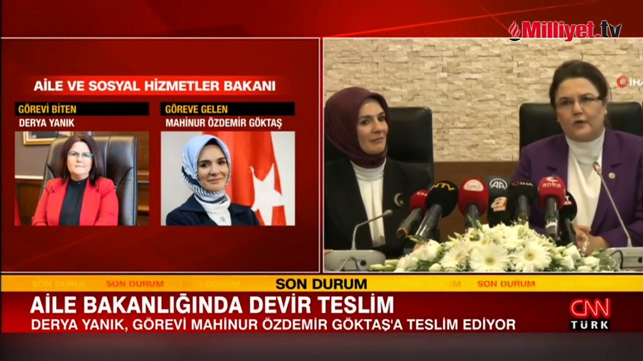 Aile Bakanlığı'nda devir teslim