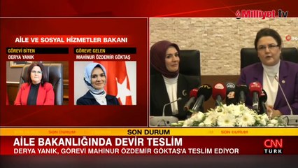 Aile Bakanlığı'nda devir teslim