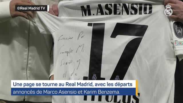 Real Madrid - Asensio et Benzema célébrés par le Real Madrid