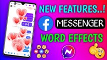 Facebook ~ মেসেঞ্জারের Word  Effects কিভাবে Use করবেন || How To Use Word Effects in Messenger