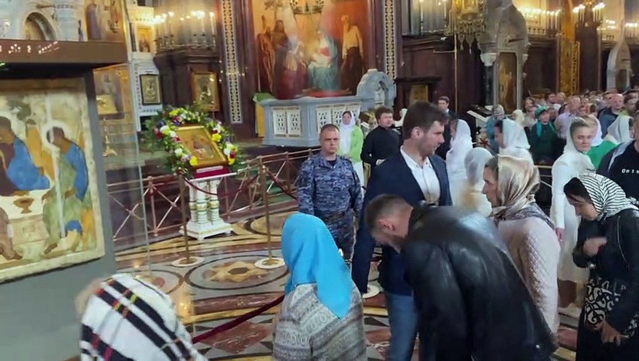 Berühmte Ikone in Moskauer Kathedrale: 'Wenn wir beten, wird alles gut!'