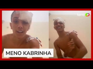 Influenciador vítima de tiro na cabeça durante assalto aparece dançando em hospital