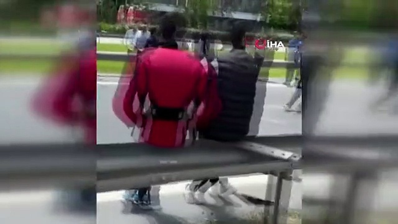 Basın Ekspres Yolu'nda Emniyet Kemeri Takmayan Sürücü Feci Kaza Yaptı