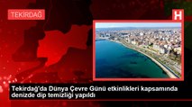 Tekirdağ'da Dünya Çevre Günü etkinlikleri kapsamında denizde dip temizliği yapıldı