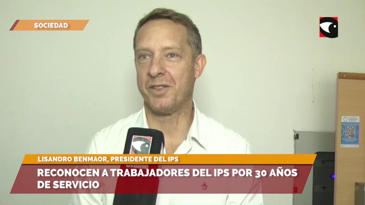 Lisandro Benmaor, presidente del IPS, expresó su alegría por el reconocimiento a los trabajadores del Instituto Previsional Social Misiones (IPS)