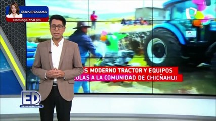 Comunidad Chicñahui mejorará cultivos con moderno tractor