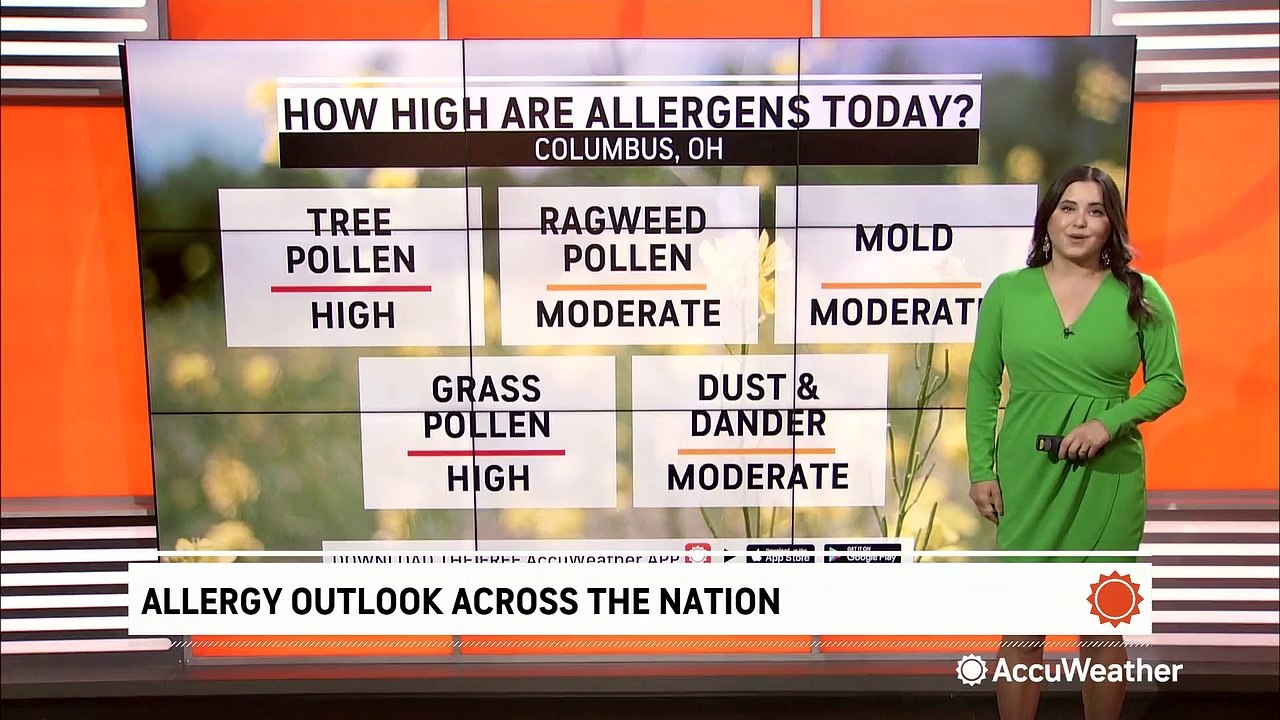 Here's your allergy outlook for June 5 video Dailymotion