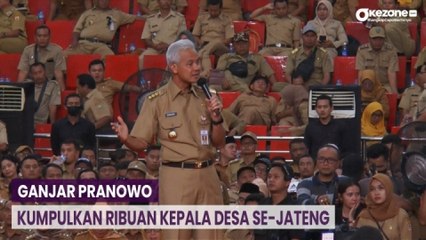 Ganjar Pranowo Kumpulkan Ribuan Kepala Desa Se-Jateng di GOR Jatidiri Semarang
