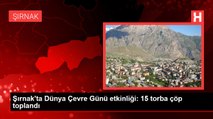 Şırnak'ta Dünya Çevre Günü etkinliği: 15 torba çöp toplandı