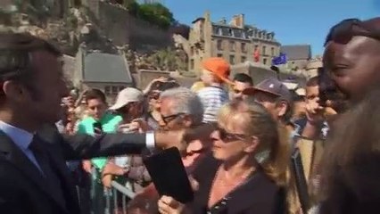 La visite d'Emmanuel Macron au Mont-Saint-Michel pour le millénaire de l'abbaye