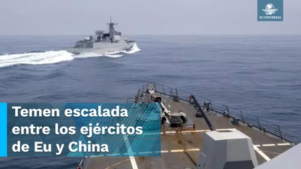 Revela EU video luego de incidente en el Estrecho de Taiwán con destructor chino