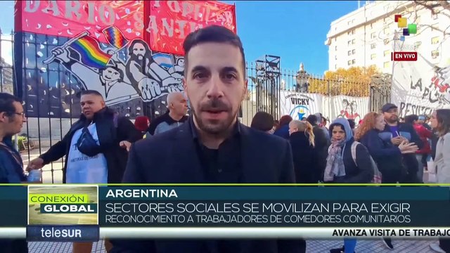 Argentina: Sectores sociales exigen reconocimiento para trabajadores de comedores comunitarios