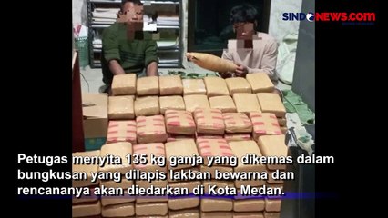 Diwarnai Aksi Kejar-Kejaran di Jalanan 3 Kurir Ganja Ditangkap, Polisi Sita 135 Kg Ganja