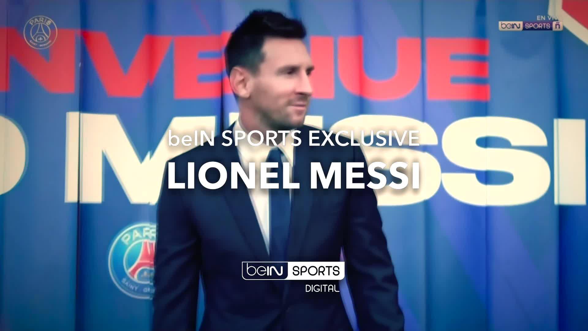 La primera entrevista de Messi con el PSG