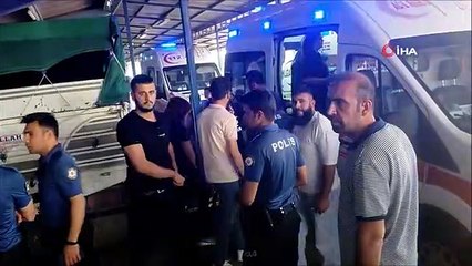 Sebze-meyve pazarında taşlı sopalı kavga: 2 yaralı