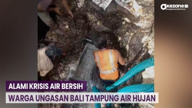 Alami Krisis Air Bersih Warga Ungasan Bali Tampung Air Hujan