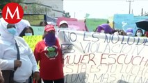 Grupo feminista bloquea la entrada principal del Reclusorio Oriente