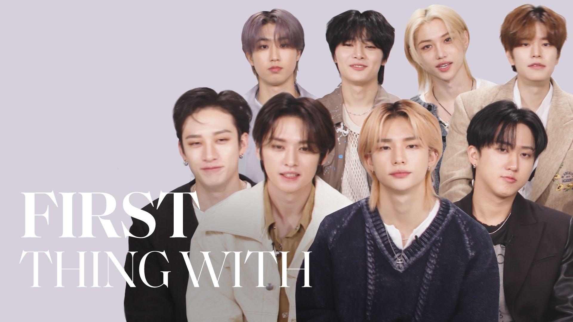 ⁣Stray Kids Reveal The First Celebrity To Follow Them On Social Media | First Thing With | ELLE