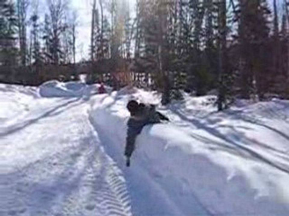 Saut dans la neige