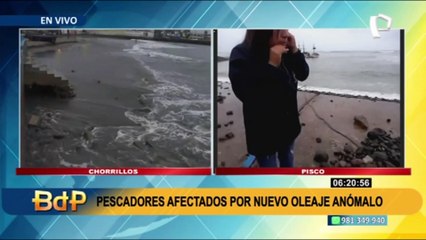 Chorrillos: Pescadores  afectados por oleajes anómalos