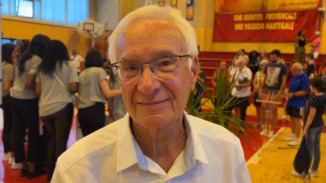 Interview maritima: le maire Gaby Charroux après le titre de champion de Martigues Basket