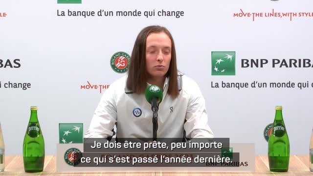 Roland-Garros - Swiatek : Gauff ? Je dois être prête, peu importe ce qui s'est passé l'année dernière