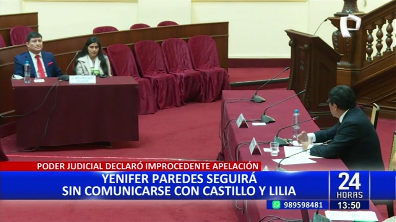 Yenifer Paredes: PJ rechaza pedido para que se comunique con Pedro Castillo