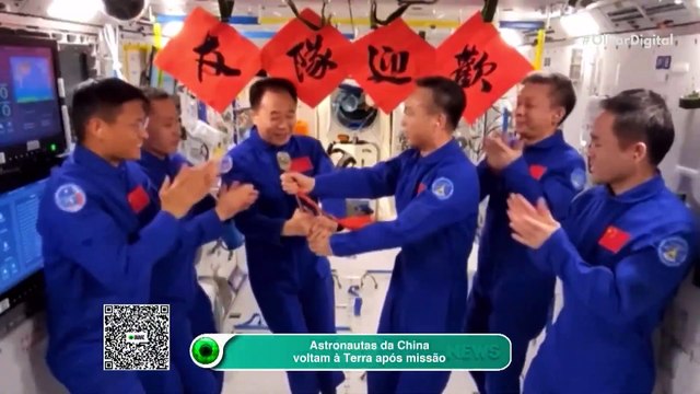 Astronautas da China voltam à Terra após missão