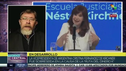 Vicepresidenta de Argentina CFK fue sobreseída en la causa de la "Ruta del dinero K"