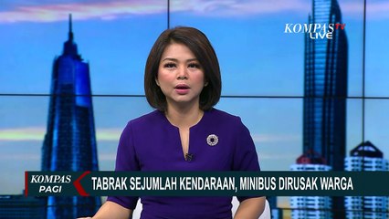 Hendak Melarikan Diri Usai Tabrak Sepeda Motor, Minibus Dirusak Warga!