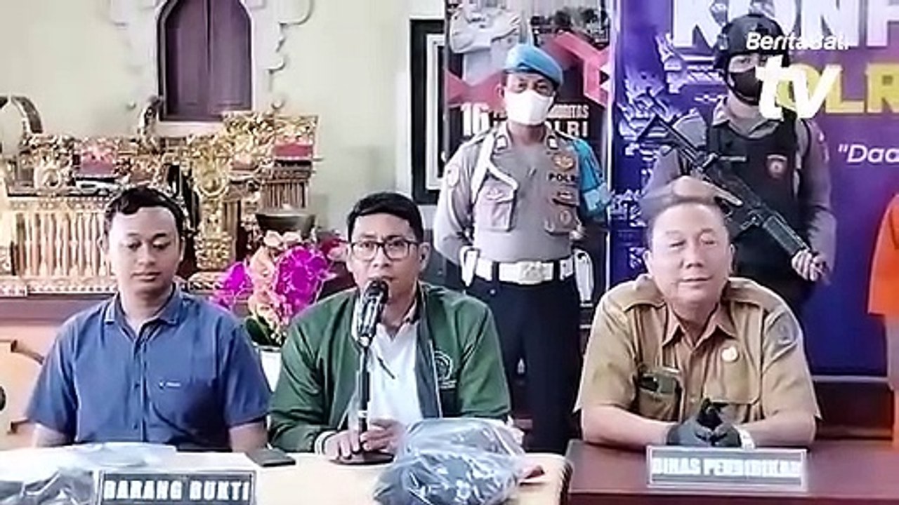 Polresta Denpasar ungkap kasus pengeroyokan di Jalan Dewi Madri Denpasar, Senin (5/6/2023)