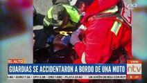 Dos efectivos de la guarda municipal sufrieron un accidente a bordo de una moto