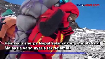 Momen Pendaki Asal Nepal Selamatkan Pendaki Malaysia yang Nyaris Mati di Everest