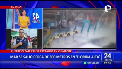 Oleajes anómalos perjudican a vecinos de Chimbote